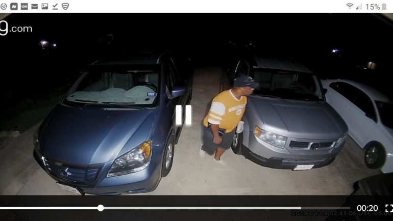 KPD Seeks a suspected car burglar caught on camera